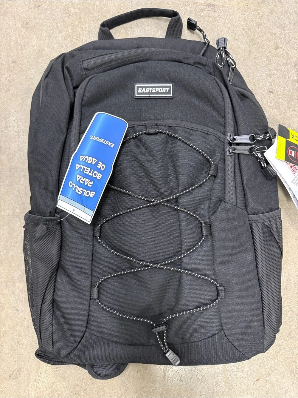 NEW! Eastsport Black Summit Bungee Backpack